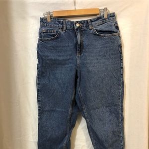 Topshop High Rise Petite Mom Jeans